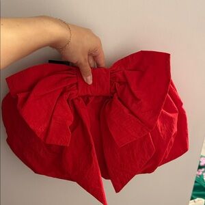 H&M Vibrant Red Mini Skirt with Bow